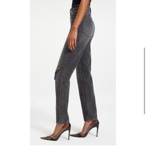 NEW GOOD AMERICAN BLACK BLACK267 GOOD 90'S ICON JEANS SIZE 6 6/28